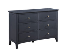 Load image into Gallery viewer, Lucca 6 Drawer Chest - Off Black