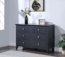 Load image into Gallery viewer, Lucca 6 Drawer Chest - Off Black