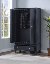 Load image into Gallery viewer, Lucca 2 Door Wardrobe - Off Black