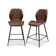 Load image into Gallery viewer, Flavia Counter Stool - Tan PU
