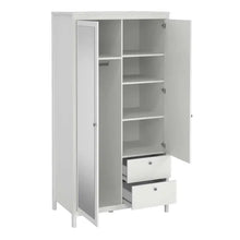 Load image into Gallery viewer, Marley 2 Door 2 Drawers Wardrobe - White