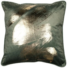 Load image into Gallery viewer, Malini Paul Moneypenny Gentlestrokes Sage 45x45cm Cushion