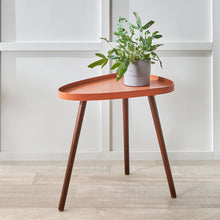 Load image into Gallery viewer, Smokey Orange Teardrop Side Table
