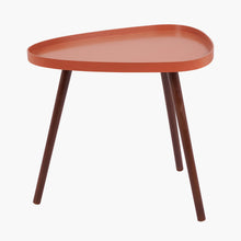 Load image into Gallery viewer, Smokey Orange Teardrop Side Table