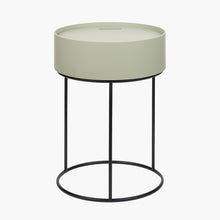 Load image into Gallery viewer, Hierro Sage Green Storage Table