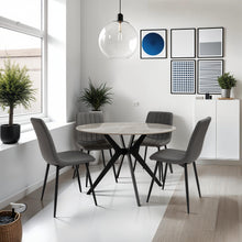 Load image into Gallery viewer, Toulon 1.1m Round Dining Table - Grey Stone