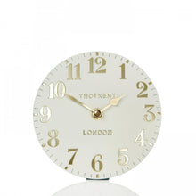 Load image into Gallery viewer, Thomas Kent Arabic 6" Oatmeal Mantel Clock