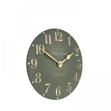 Load image into Gallery viewer, Thomas Kent 12" Arabic Lichen Green Wall Clock