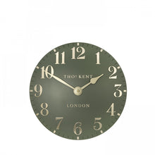 Load image into Gallery viewer, Thomas Kent 12" Arabic Lichen Green Wall Clock