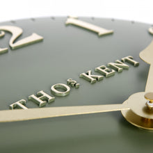 Load image into Gallery viewer, Thomas Kent 12" Arabic Lichen Green Wall Clock