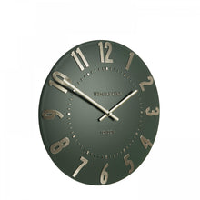 Load image into Gallery viewer, Thomas Kent Mulberry 12" Olive Green Wall Clock