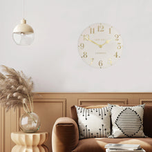 Load image into Gallery viewer, Thomas Kent 12" Arabic Oatmeal Wall Clock