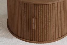 Load image into Gallery viewer, Avino Walnut Fluted Coffee Table with Storage