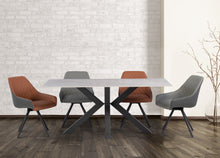 Load image into Gallery viewer, Clara 1.8m Table in Grey w/black legs