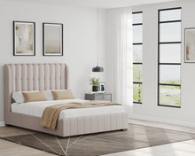 Load image into Gallery viewer, Maisie Upholstered Bed - Beige