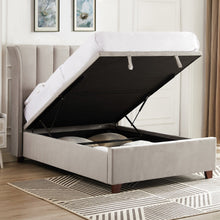 Load image into Gallery viewer, Michigan Taupe Ottoman Bed
