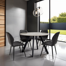 Load image into Gallery viewer, Stacey Dining Chair - Charcoal PU