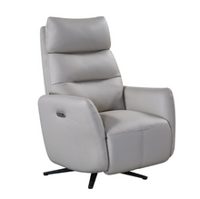 Load image into Gallery viewer, Seren Power Swivel Recliner - Light Grey Leather