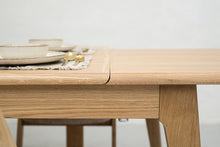 Load image into Gallery viewer, Weston 1800/2400 Oak Herringbone Extending Table