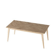 Load image into Gallery viewer, Weston 1800/2400 Oak Herringbone Extending Table