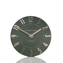 Load image into Gallery viewer, Thomas Kent Mulberry 6" Olive Green Mantel Clock