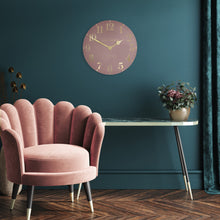 Load image into Gallery viewer, Thomas Kent 12" Arabic Blush Pink Wall Clock