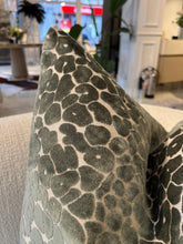 Load image into Gallery viewer, Malini Paul Moneypenny Spot On Sage 43x43cm Cushion