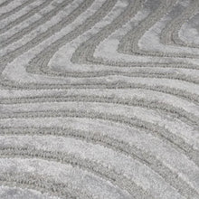 Load image into Gallery viewer, Lustre Silver Ripple Rug