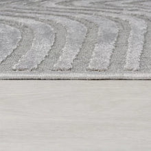 Load image into Gallery viewer, Lustre Silver Ripple Rug