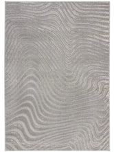 Load image into Gallery viewer, Lustre Silver Ripple Rug