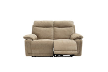 Load image into Gallery viewer, Clarence Fabric Electric 2 Seater Recliner - Camel