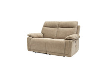 Load image into Gallery viewer, Clarence Fabric Electric 2 Seater Recliner - Camel