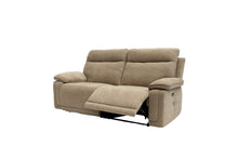 Load image into Gallery viewer, Clarence Fabric Electric 3 Seater Recliner - Camel