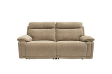 Load image into Gallery viewer, Clarence Fabric Electric 3 Seater Recliner - Camel
