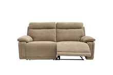 Load image into Gallery viewer, Clarence Fabric Electric 3 Seater Recliner - Camel