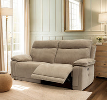 Load image into Gallery viewer, Clarence Fabric Electric 3 Seater Recliner - Camel