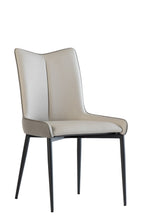 Load image into Gallery viewer, Lucca Dining Chair Grey/Light Grey with Black Legs