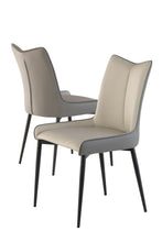 Load image into Gallery viewer, Lucca Dining Chair Grey/Light Grey with Black Legs