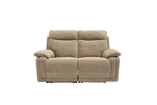 Load image into Gallery viewer, Clarence Fabric Electric 2 Seater Recliner - Camel