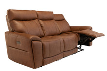 Load image into Gallery viewer, Dorzano Leather Electric Reclining 3 Seater - Tan
