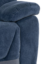 Load image into Gallery viewer, Hawaii Electric Reclining Sofa - Blue Herringbone