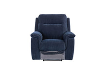 Load image into Gallery viewer, Hawaii Electric Reclining Sofa - Blue Herringbone