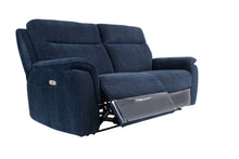 Load image into Gallery viewer, Hawaii Electric Reclining Sofa - Blue Herringbone