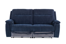 Load image into Gallery viewer, Hawaii Electric Reclining Sofa - Blue Herringbone