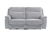Load image into Gallery viewer, Hawaii Electric Reclining Sofa - Silver Grey Herringbone