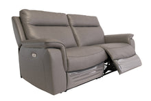 Load image into Gallery viewer, Hawaii Electric Reclining Sofa - Grey Leather