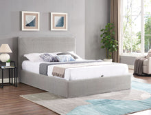 Load image into Gallery viewer, Ellie Fabric Ottoman Bed - Light Grey