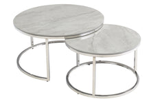 Load image into Gallery viewer, Harlem Round Coffee Table Set - Grey