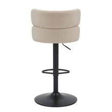 Load image into Gallery viewer, Macy Brushed Velvet Cream Stool