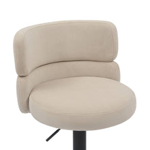 Load image into Gallery viewer, Macy Brushed Velvet Cream Stool